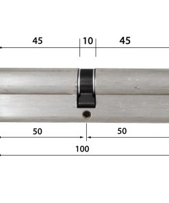 ISEO cilindro a profilo europeo R6 Plus mm 100(50.50) chiave/chiave